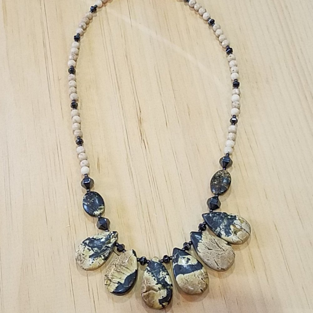 Marble Gemstone Necklace